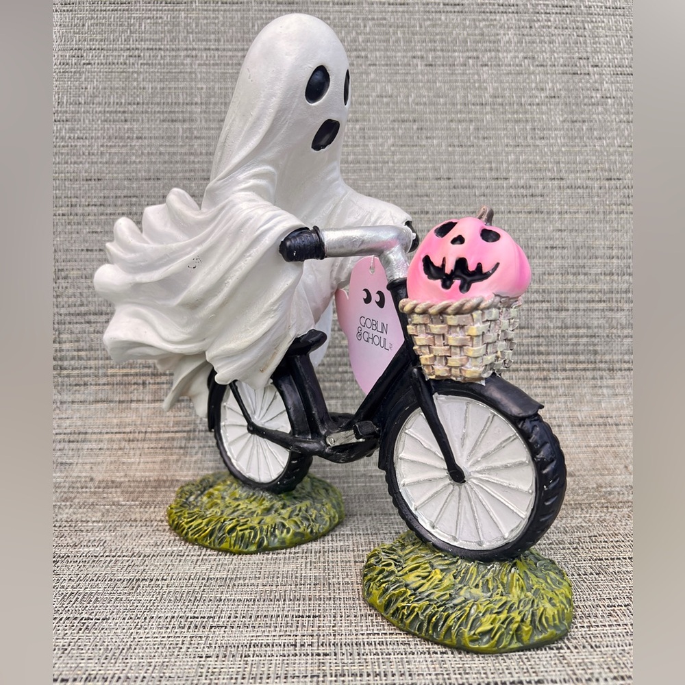 Goblin & Ghoul Ghost Riding Bicycle Halloween Decoration